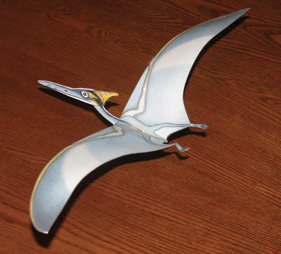 Tiny Pterodactyl Paper Model