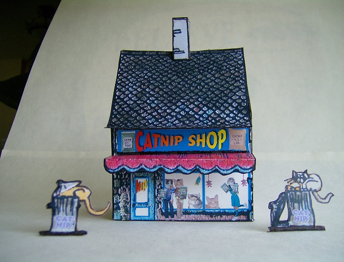 another picture of catnip shop paper model
